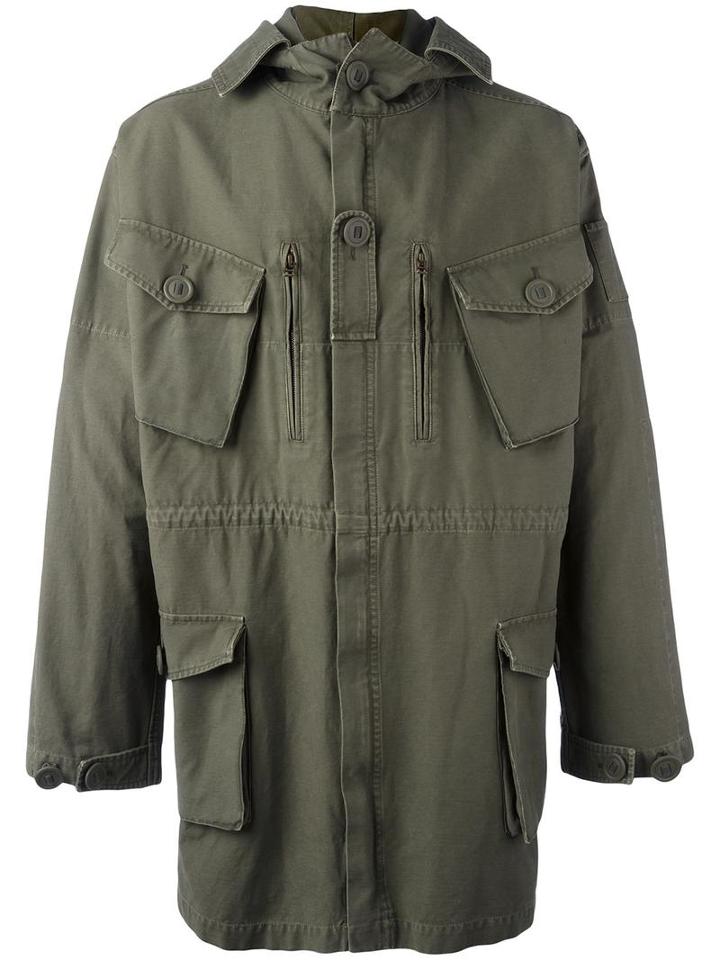 Faith Connexion Oversized Parka, Men's, Size: Medium, Green, Cotton
