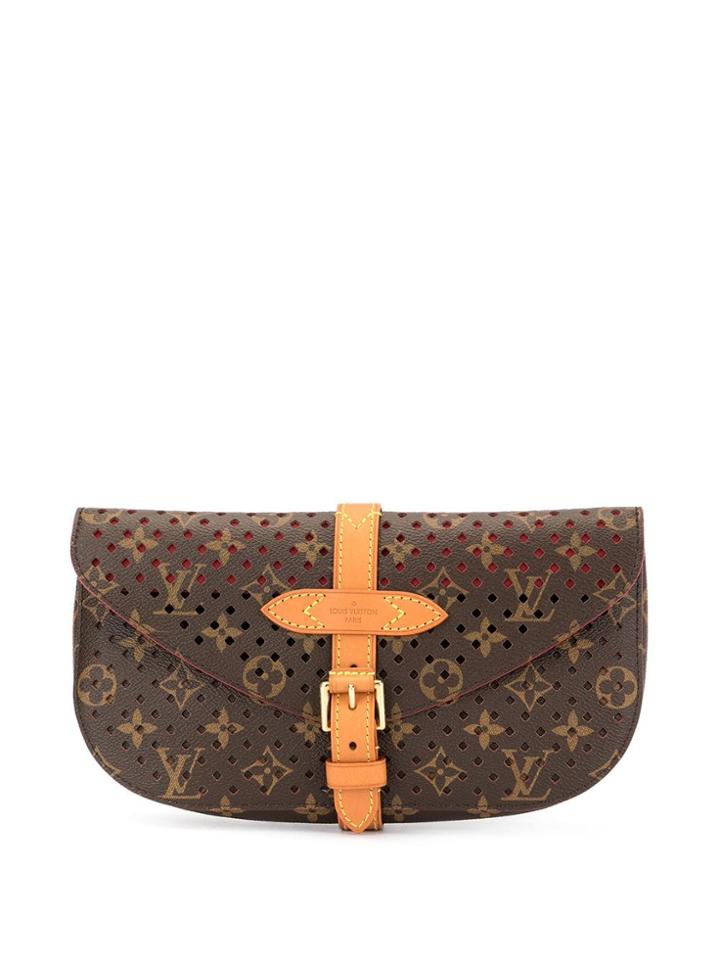 Louis Vuitton Pre-owned Saumur Clutch - Brown