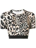 Paco Rabanne Leopard Print Crop Top - Brown
