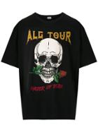 Àlg Skull Oversized T-shirt Álg + Hering - Black