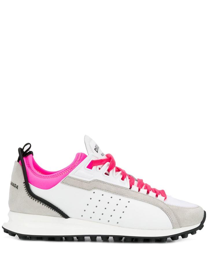 Dsquared2 Contrast Laces Sneakers - White