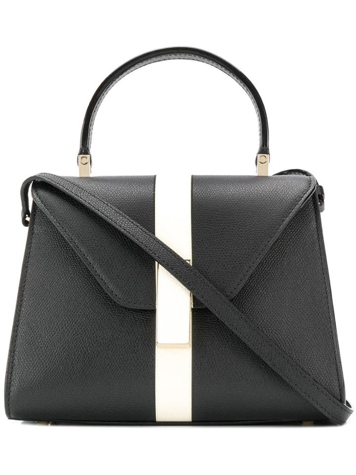 Valextra Iside Micro Grained Tote - Black