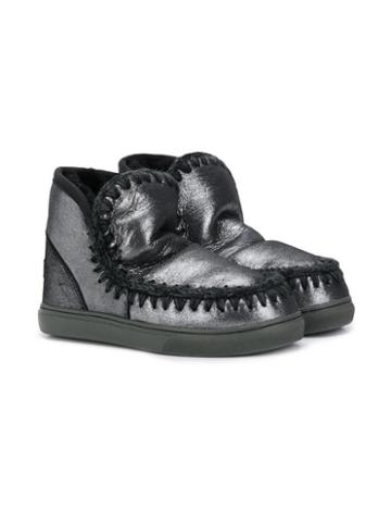 Mou Kids Teen Eskimo Sneakers - Grey