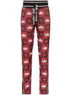 Dolce & Gabbana Logo Printed Track Trousers - Red
