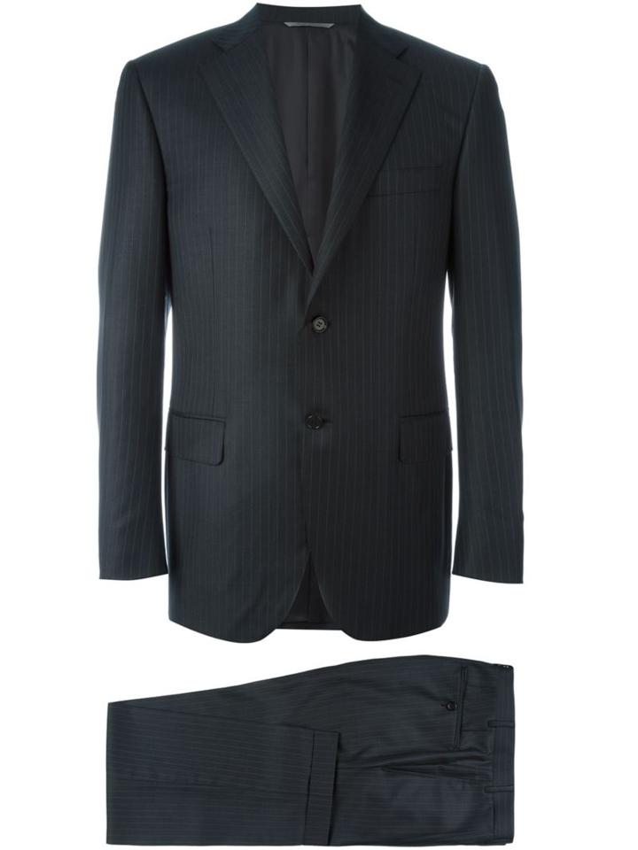 Canali 'diplomatic' Suit, Men's, Size: 48, Grey, Cupro/wool