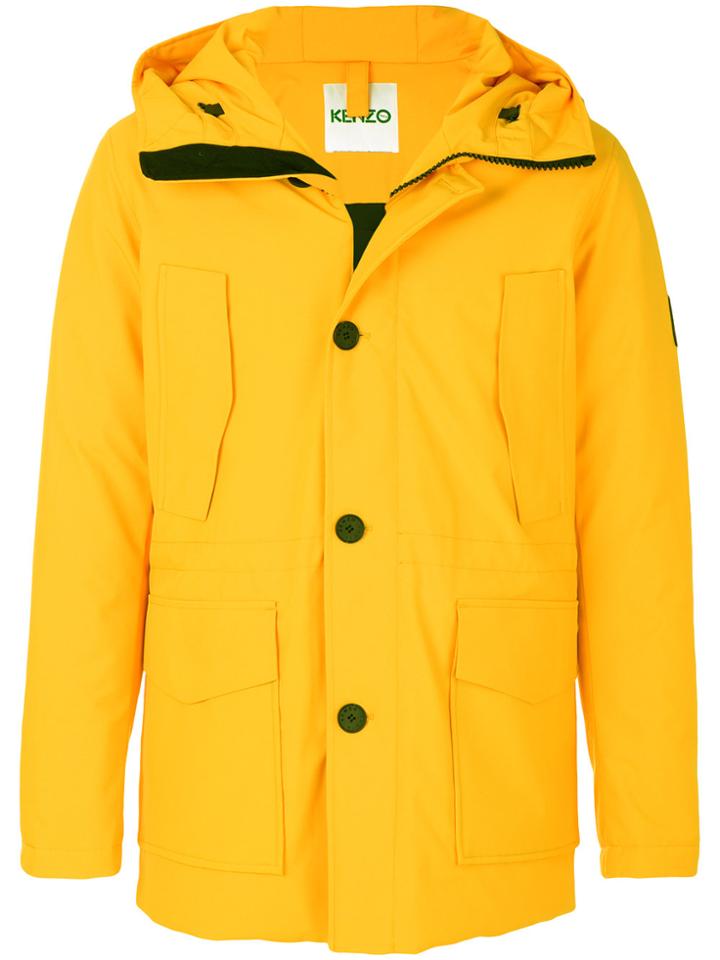 Kenzo Oversized Padded Parka - Yellow & Orange