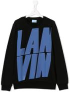 Lanvin Enfant Logo Sweatshirt - Black