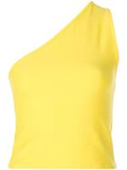 Callipygian One-shoulder Slim Top - Yellow