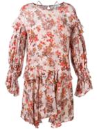 Iro Floral Print Ruffled Dress, Women's, Size: 34, Viscose