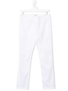Paolo Pecora Kids Slim-fit Chino Trousers - White