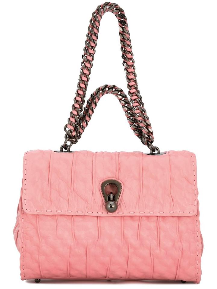 Ermanno Scervino Ruched Tote Bag, Women's, Pink/purple