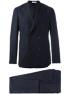 Boglioli Double Breasted Blazer, Men's, Size: 52, Blue, Acetate/cupro/virgin Wool