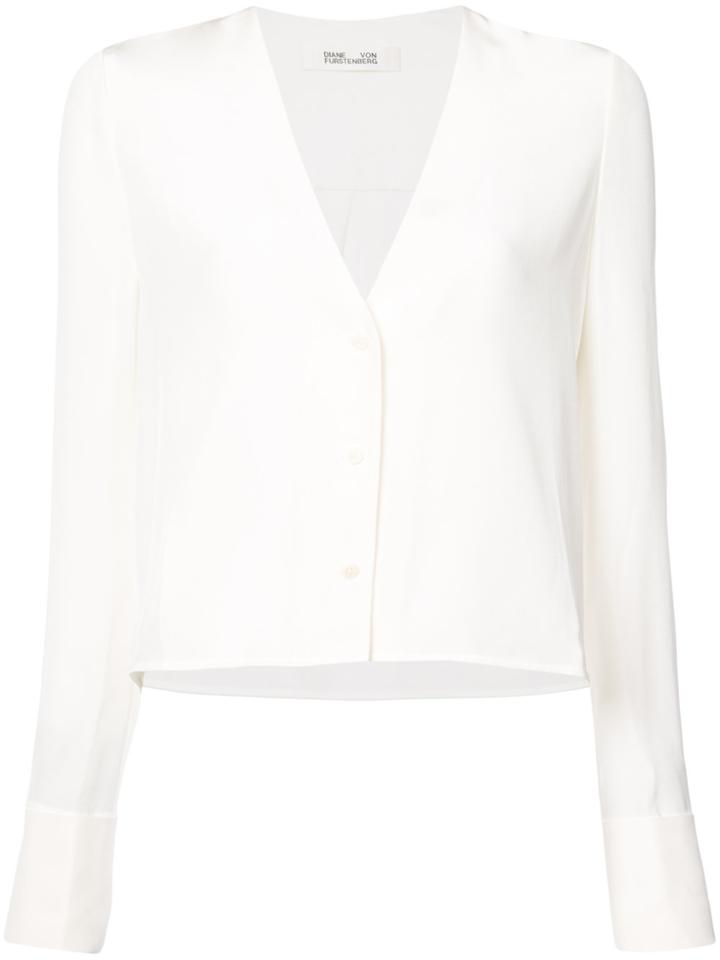 Diane Von Furstenberg V-neck Blouse - White