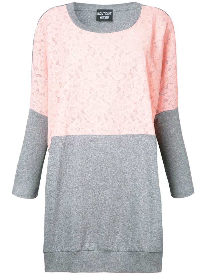 Boutique Moschino Contrast Sweatshirt - Grey