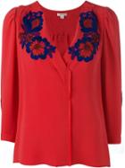 Marc Jacobs Embroidered Flower Blouse