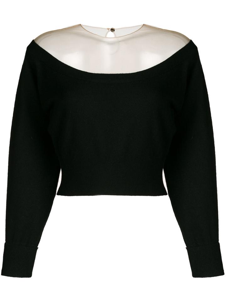 Alexander Wang Long-sleeve Fitted Top - Black