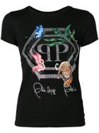 Philipp Plein Signature Embellished T-shirt - Black