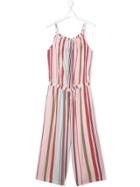 Tommy Hilfiger Junior Striped Sleeveless Jumpsuit - Pink