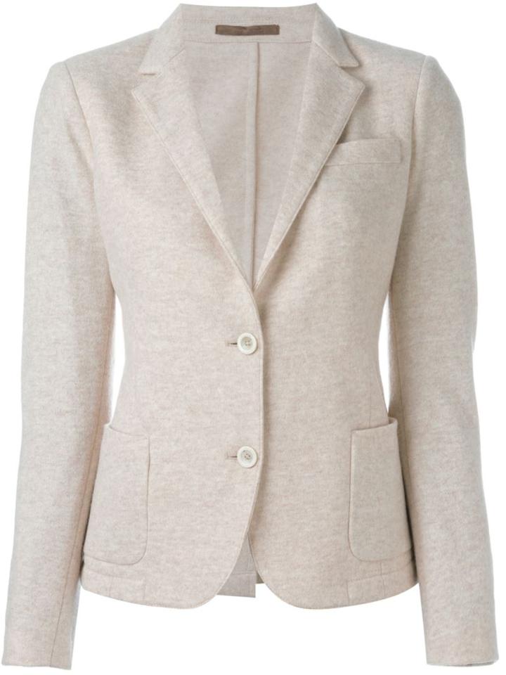 Eleventy Patch Pocket Blazer, Women's, Size: 40, Nude/neutrals, Polyamide/acetate/viscose/virgin Wool