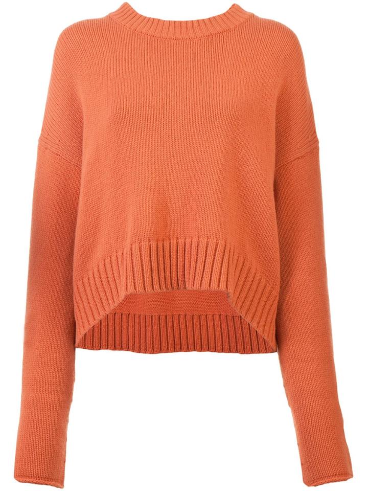 Proenza Schouler Wool Cashmere Crewneck - Pink & Purple