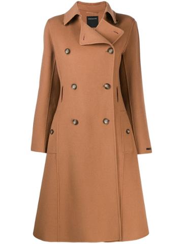 Sport Max Code Double-breasted Coat - Brown