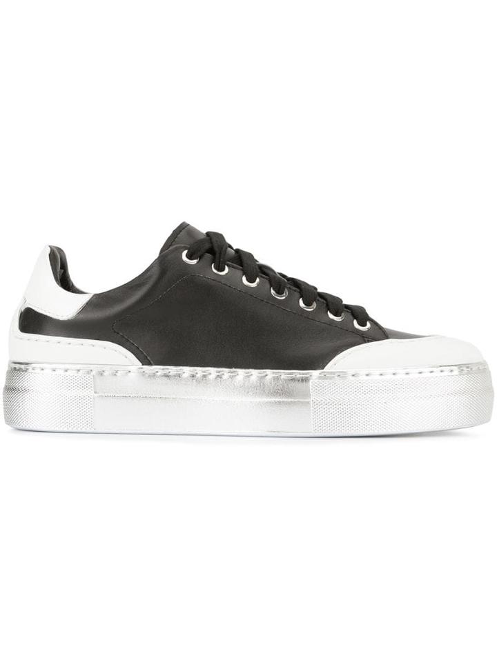 Nº21 Metallic Sole Sneakers - Black