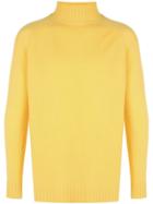 The Elder Statesman Highland Turtleneck Cashmere Sweater - Yellow