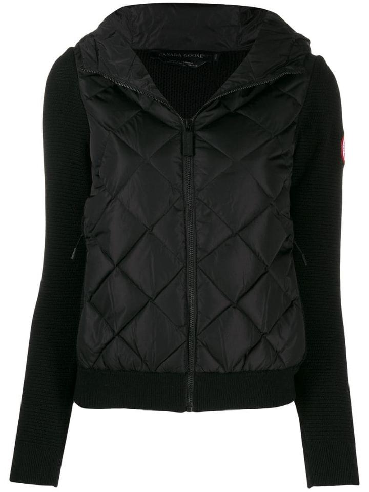 Canada Goose Ribbed Panel Jacket - Black