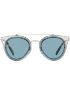 Valentino Eyewear Valentino Garavani Aviator Sunglasses - Silver