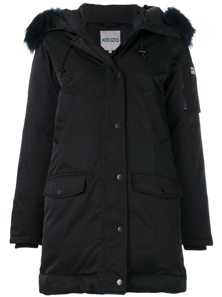 Kenzo Long Parka - Black