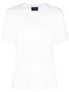 Simone Rocha Bow Embossed T-shirt - White