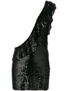 Filles A Papa One-shoulder Sequin Dress - Black