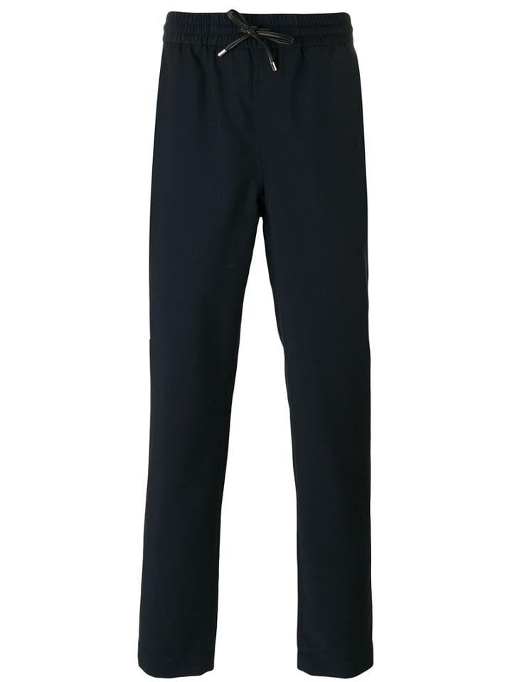 Bernardo Giusti Drawstring Track Pants, Men's, Size: 52, Blue, Cotton/wool/mohair