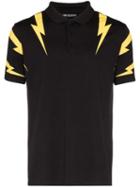 Neil Barrett Nb Tiger Bolt Polo Blk - Black