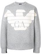 Emporio Armani R-ea-mix Logo Sweatshirt - Grey