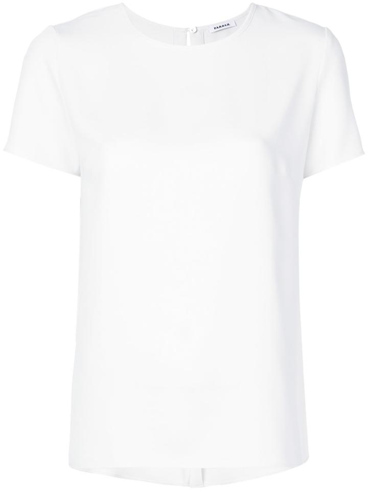 P.a.r.o.s.h. Short Sleeve Blouse - White