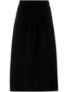 Joseph Midi Straight Skirt, Women's, Size: Medium, Black, Wool