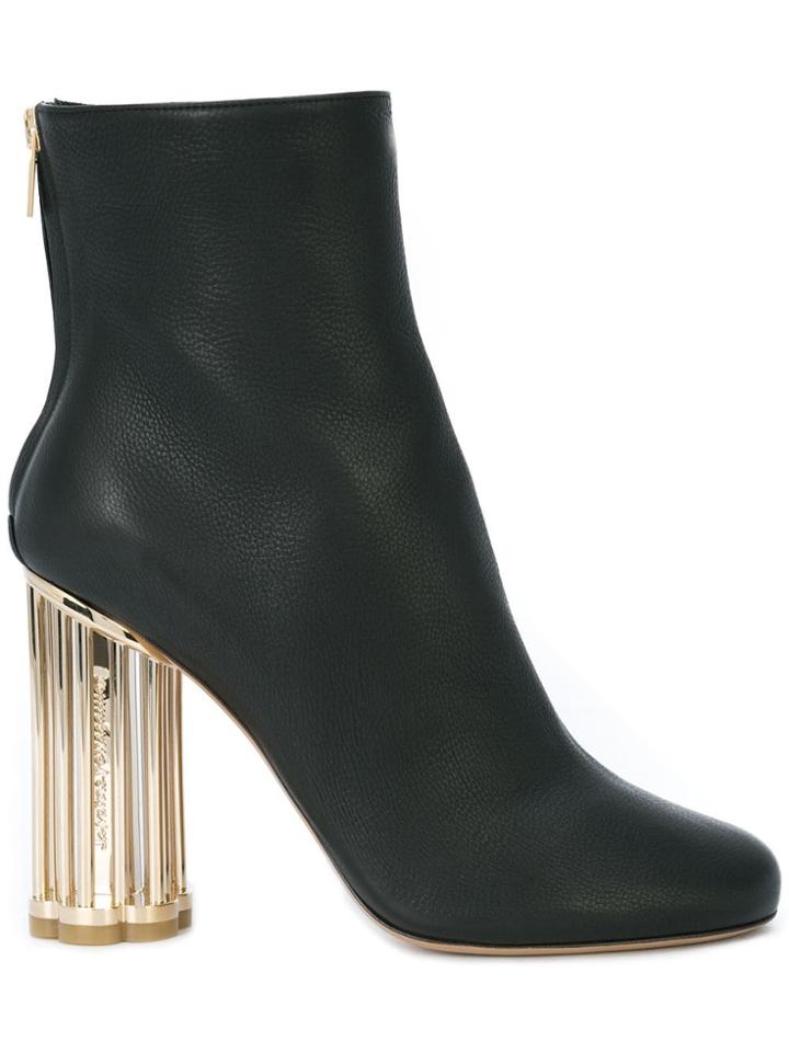 Salvatore Ferragamo Coriano Ankle Boots - Black