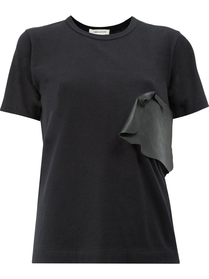Comme Des Garçons Rubber Patch T-shirt - Black