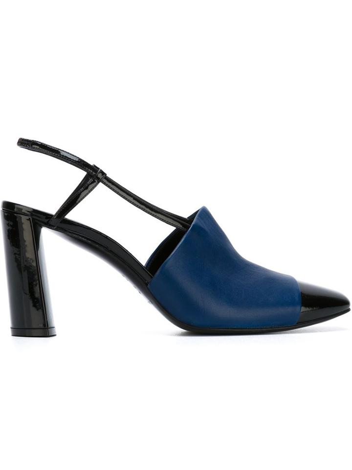 Casadei Contrasted Toe Cap Pumps