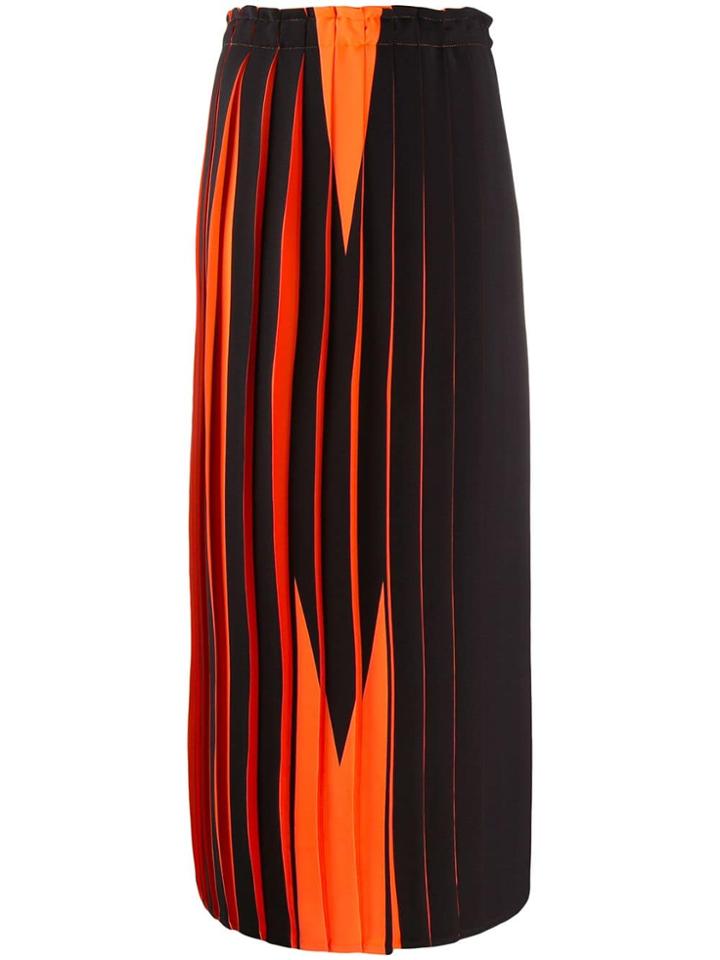 Mm6 Maison Margiela Graphic Print Skirt - Orange