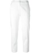 Max Mara Straight Tailored Trousers, Women's, Size: 38, White, Cotton/spandex/elastane