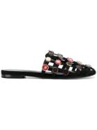 Ermanno Scervino Bottle Cap Mules - Black
