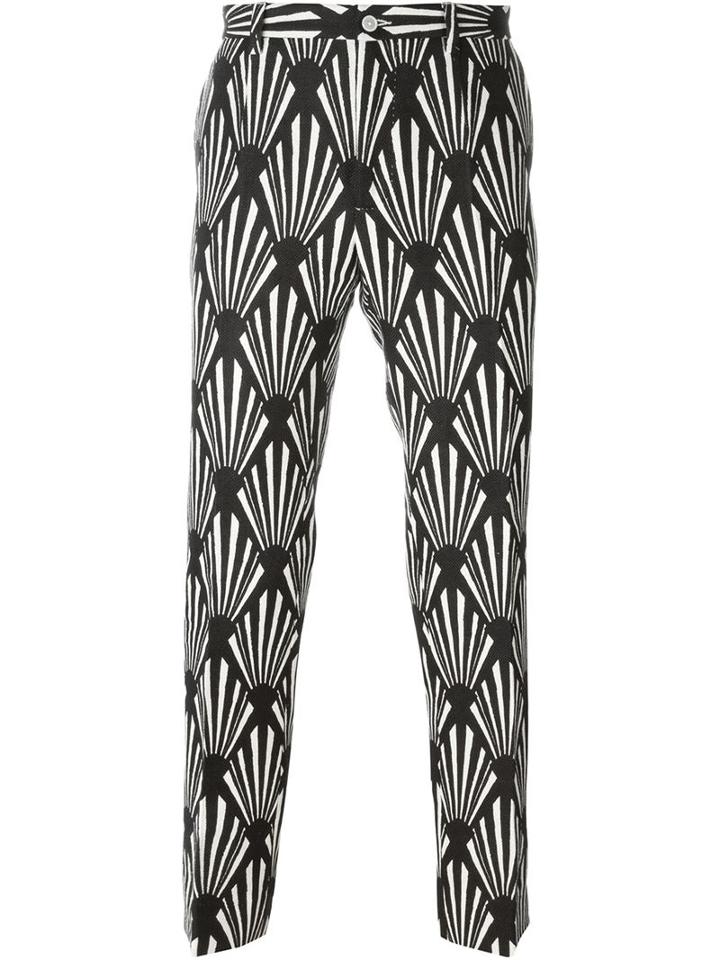 Dolce & Gabbana Basketweave Printed Trousers