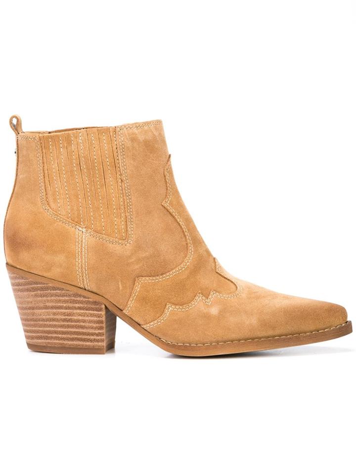 Sam Edelman Western Ankle Boots - Neutrals