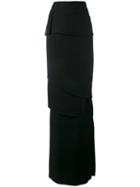Tom Ford - Off Shoulder Fitted Gown - Women - Silk/viscose - 40, Black, Silk/viscose