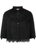 Twin-set Lace Detailed Shirt - Black