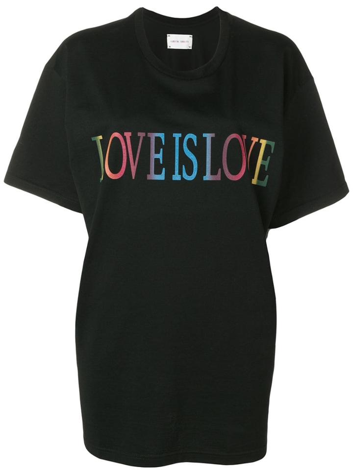 Alberta Ferretti Love Is Love T-shirt - Black