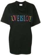 Alberta Ferretti Love Is Love T-shirt - Black