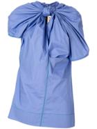 Marni Twisted Neckline Top - Blue
